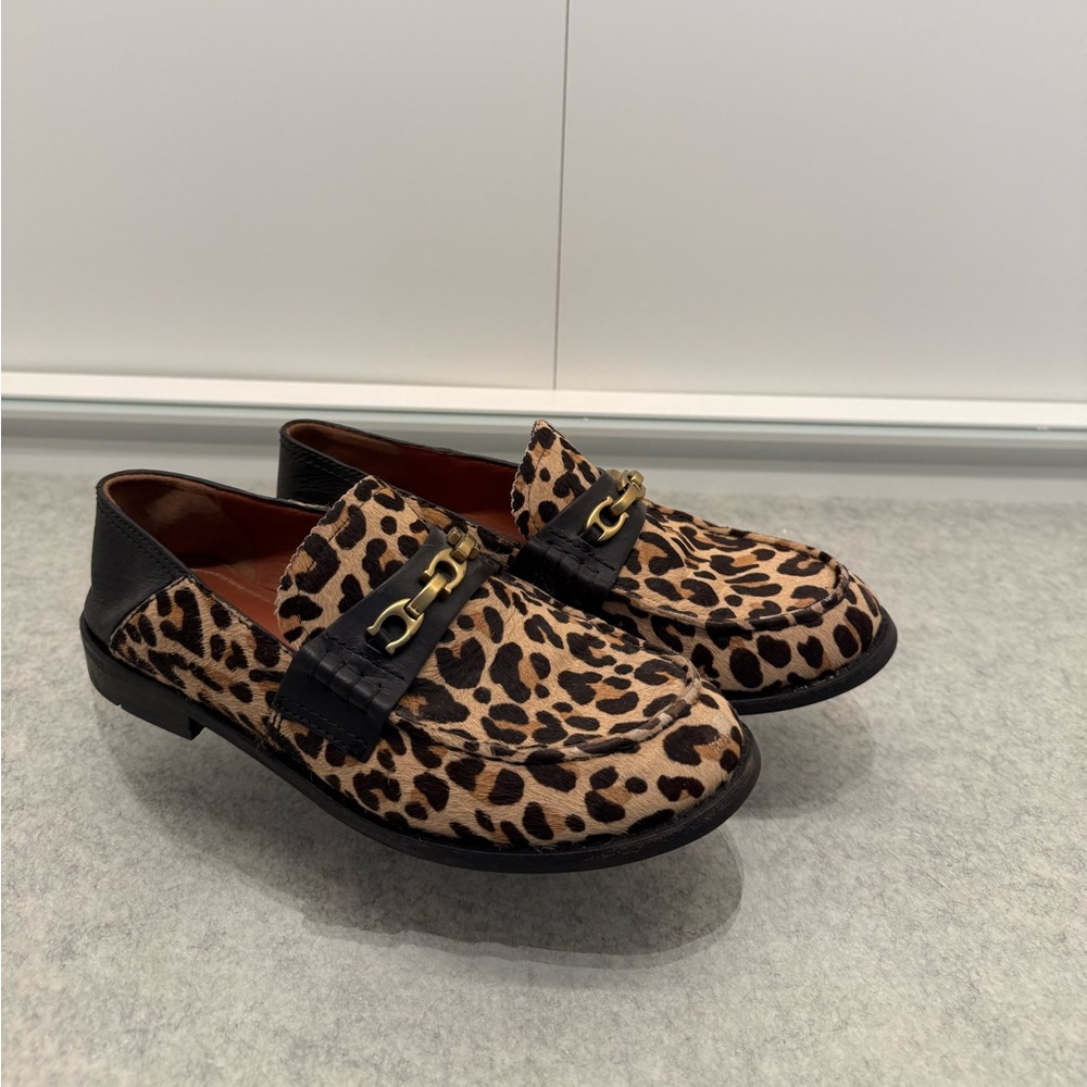 Coach Leopard Print Loafers